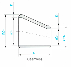 Butt-welding Eccentric Reducer-Seamless Sketch Map-Walmi