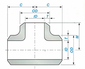 Butt-welding Straight Tee Sketch Map-Walmi