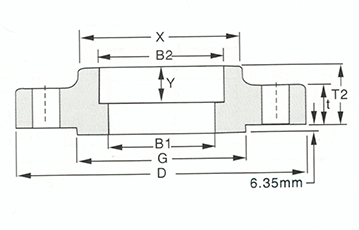 Socket Welding flange-600LB Sketch Map_Walmi