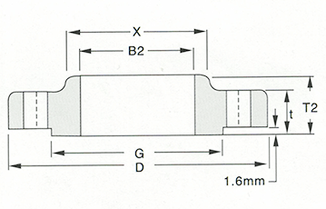 slip on flange-150LB-300LB Sketch Map-Walmi